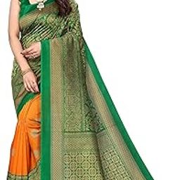 Venkatagiri Printed Art Silk with Blouse Piece Saree For Women (SDPL-METRO ORANGE_Free Size)-picture-26