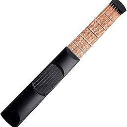 ELBME String 6 Fret Model Portable Pocket Guitar Neck Chord Trainer Sapele Wood Guitar Practice Tool for Trainer Beginner Black-DAOKE-image-41