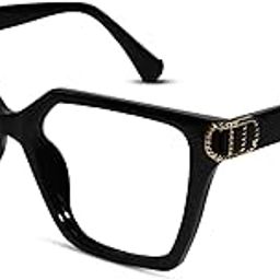 LENSKANDY | Premium Bluecut Computer Glasses | Protect Eye Strain | Rectangular Shape | Women Medium | (LKCG23044)-image-6