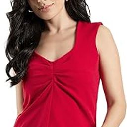 Women Basic Sleevless Solid Tank Top-image-1