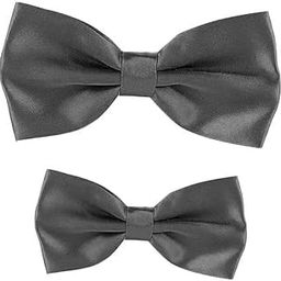 Matching Men & Kids Bow Tie Set Formal Adjustable Bowtie for Father & Son Family Events Elegant Satin Polyster Bowtie for Dad and Kid-image-25