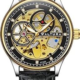 Astral Series Automatic Skeleton Watch for Men - 3D Hollow Design, Zircon Studded, Transparent Back, Luminous | Genuine Leather Band | Gift-image-36