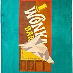 Franco Collectibles Willy Wonka & The Chocolate Factory Bedding Super Soft Cozy Throw, 46 in x 60 in, (100% Officially Licensed Product)-image-73