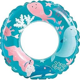GLAN Pool Party Swimming Ring Swim Tube for Kids Swimming Learning Ring for Girls and Boys Inflatable Swim Ring Multicolour Pack of 1 (M5)-picture-22