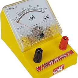 Om Meters EDM-80 Desk Stand Analog 50mA DC Milli Ammeter (Yellow)-picture-31