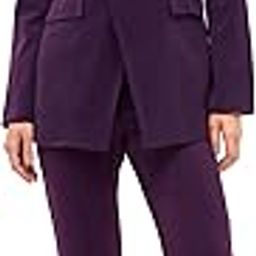 Solid Open Front Moss-Lycra Blazer Coat for Women – Button Closure, Casual & Formal Winter Wear, Stylish Office Jacket, Made in India Purple-10