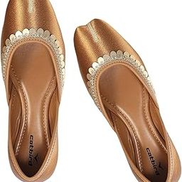 Women’s Lace Work Ethnic Shoes Traditional Mojari Punjabi Jutti-image-13