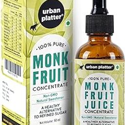 Urban Platter Monk Fruit Juice Concentrate, 50ml (100% Pure | Non-GMO | Natural Sweetener | Low GI)-11