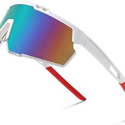 Imported Sports Mirrored Sunglasses For Men,for Women, Uv400 Protection | cricket | sports |Traveling |Cycling Goggles,Golf, Baseball,Fishing, Mirrored Lens, badminton, tennis,for night match-image-65