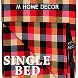 Money Home Decor Thick Cotton Mattress Cover for Single Bed with Zip/Chain -Set of 2 (Size: 75x36x5-inch, Multicolour)-image-27