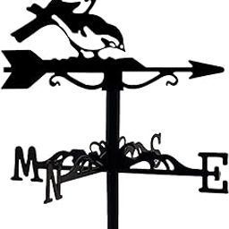 Weathervane Vintage Retro Art Ornament Weathercock for Courtyard Garden Yard Bird-image-17