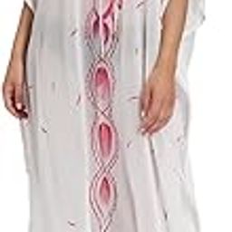 DESIGNER HAND PAINT BOUTIQUE COLLECTION LONG KAFTAN CAFTAN DRESS-image-95