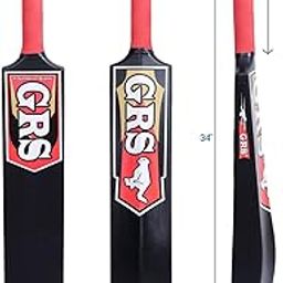 GRS Cric_01 Stunner Bigger Edge Full Size Hard PVC and Plastic Cricket Bat (2.5-Inch) (Black)-image-3