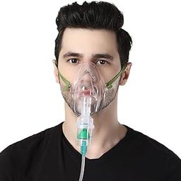 RCSP Nebulizer Machine Mask for Child & Adult, Comfortable Lightweight Mask With Soft Elastic Straps & Air tube For All Nebulizer Machine (White)-24