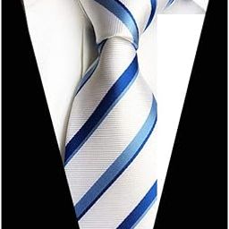 Fashion Jacquard Woven Silk Mens Ties Neck Tie 8Cm Striped Necktie For Men Business Wedding Formal Ties-image-52