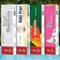 Power Point Agarbatti for Pooja,4 Combos Incense Stick Good Times,Vaishanai,White Pearl,Vakratunda Incense Stick (Set of 4)-image-23
