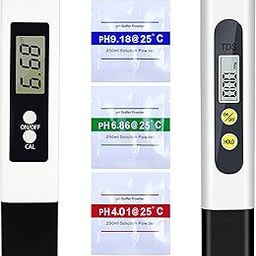 Shapure Digital PH Meter & Tds Meter Combo, 0.01 PH High Accuracy Water Quality Tester with 0-14 PH Measurement Range, TDS 0~9990 ppm, Accuracy: ±2%. for Drinking Water, Aquarium, Swimming Pools-0