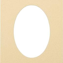 CountryArtHouse Tan Acid Free 11x14 Oval Picture Frame Mat with White Core Bevel Cut for 9x12 Pictures - Fits 11x14 Frame - Pack of 1 Matboard Show Kit with Acid Free Backing & Clear Bag-image-73