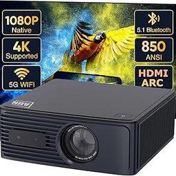 【12500L Ultra Bright, Auto Focus & HDMI ARC】 DR. J XBeam Smart Projector for Home 4K Support, Native Full HD Projector Auto Keystone Dolby Audio 5G WiFi Bluetooth YouTube Primevideo Hotstar Apps-23