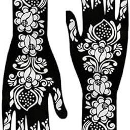 Mehndi Stickers for Hands Arabic, Mehandi Stickers, Sticker Temporary Tattoo Stickers are Suitable for All Age Groups|Pack of 6| Model no-29-43