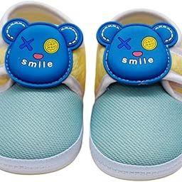 Baby Boy Shoes – Soft Sole First Walkers with Cute Blue Bear Design | Breathable Anti-Slip Lightweight Crib Shoes for Infants & Toddlers (Blue)-image-71