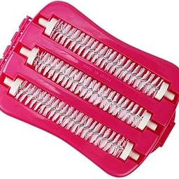 Shopique™ 3 Roller Cleaning Brush - Handheld Carpet and Bed Pet Hair Debris Cleaner - Crumb Dirt Fur Roller Sweeper for Home Cleaning Multicolor (Pack of 1)-image-112