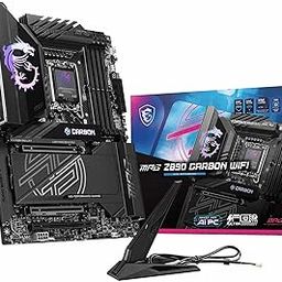 MSI MPG Z890 Carbon WiFi Motherboard, ATX - Supports Intel Core Ultra Processors, LGA 1851 - DDR5 Memory Boost 7800+MHz/OC, PCIe 5.0 x16 & 4.0 x16, 1 x M.2 Gen5, Wi-Fi 7, Bluetooth 5.4-10