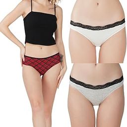 Women?s Premium Cotton Panties | Antimicrobial & Breathable | Everyday Comfort with Amazing Fit | Soft Fabric Innerwear for All-Day Freshness & Hygiene | Bikini | Pack of 3 |-image-62