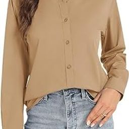 Women's Solid Full Sleeve Rayon Shirt - Regular Fit, Lightweight, Office & Casual Wear Blouse-image-120