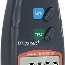 RPM Tachometer, Quick Sampling LCD Display Auto Reset Digital Tachometer Non 2.5-99999RPM for Lathe-31