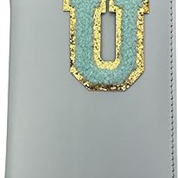 M.F.H Light Blue Passport Cover | Travel Accessories Organizer with Name Initials- Random Colour | for Men & Women | Vegan Leather Passport Holder | Passport Cover with Card Slots| Initial Letter (U)-image-38