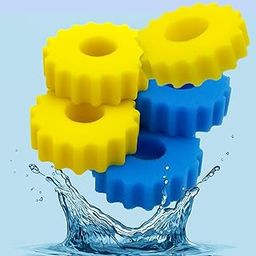 Aquarium 5 Pcs Pond Filter Replacement Foam Sponge | Compatible with CPF-20000 (2 Pcs Blue & 3 Pcs Yellow) Durable, Reusable Mechanical Filter Media for Pressure Pond Filters and Koi Ponds-image-18