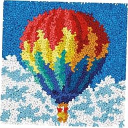 Club Bollywood®Latch Hook Rugs Carpets Cushion Mat Making Kit Crafts for Beginner | Needlecrafts & Yarn | Rug Making |1 Set Latch Hook Kits-picture-6