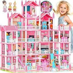 Dollhouse Princess Dream Doll House Toys Gift for Girls-image-42