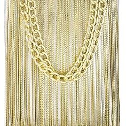 Peora Gold-Toned Colour Clutch with Chain Strap-2