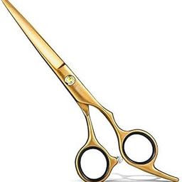SKINPLUS Professional Stainless Steel Hair Cuitting Scissor For Saloon, Home Use 7 Inches (Golden)-image-19