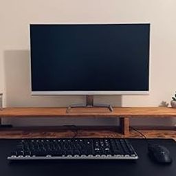 Craftsline Store 100cm Wooden Monitor Stand Organizer for Desk with Wire Hole, Tables, Office, Home, Studio, Study Table | Desktop Monitor Stand Riser-16
