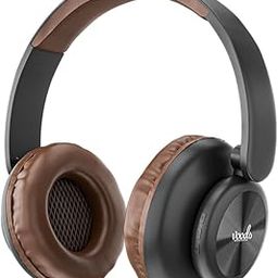 Voods Heads Pro Headphones Wireless with Mic, 12 Hrs Playback Time, 40mm Drivers, Soft Padded Ear Cushions, Dual Pairing Modes, Bluetooth Headphones with Aux, IP65 Rating (Brown)-17