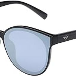 |Black Full Frame Cat-eye Sunglasses|100% UV Protected (Uv 400) Silver Reflector Mirror Lens|Women's|Large|M38027-017C 63 S-image-94