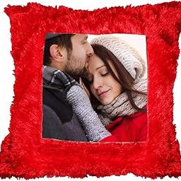 Mojolo Personalized Square Pillow Cushion Cover with Filler-image-117
