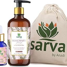 SARVA by Anadi 100% Pure Rosemary Essential Oil 15 ML & 275 ML Shampoo for Hair Growth | Natural Undiluted For Hair Fall Control, Nourishment, Skin Care & Hair Strengthening-38