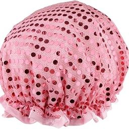 Bnf® Waterproof Bath Cap Bathing Hat Double Layer Shower Cap Women Salon Hair Hat Pink|Health & Beauty | Hair Care & Styling | Shower Caps-image-41