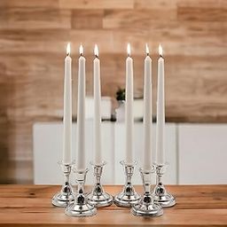 Hosley® Pack of 6 Highly Fragranced Vanilla 25.4cm High White Taper Candles-31