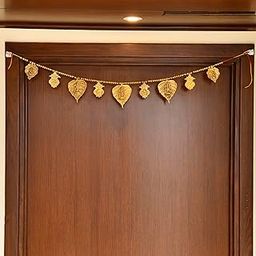 CraftVatika Diwali Toran for Main Door Entrance | Shub Labh Hanging for Door Decoration Items Hanging | Metal Bandarwal for Home Door | Traditional Ganesha Door Toran for Door Bandhanwar for Festival-5