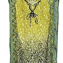 Women's Polyester Long Maxi Kaftan for Sleepwear/Nightwear/Beach Wear (Free Size)-image-18
