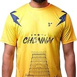 YOURJERSEY New IPL Chennai Gold Cricket Jersey with Chennai's Heritage – Printed with Pride Edition & Personalized Name & Number for Kids, Men, and Women-picture-30