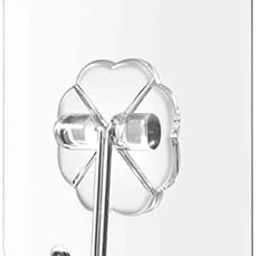 Self Adhesive Wall Hooks, 15 Pack, Transparent Heavy Duty Hooks, 6mm, No-Drill Installation for Photos, Clocks-image-28