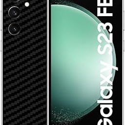 Compatible with Samsung Galaxy S23 FE 5G / S23FE Back Skin Sticker/Vinyl wrap/Protective Film/Lamination Layer Mobile Skin Carbon Fiber 3D (Black) by Candeal Mizhan (Only Back)-image-99
