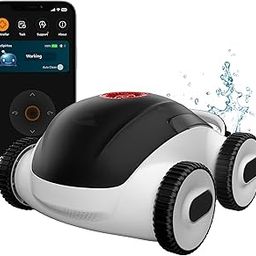 Higgsinno Cordless Robotic Pool Cleaner, Automatic Pool Vacuum with App, Lasts up to 240 Mins, Ultra-fine Dual Filter Ideal for Above/In-Ground Pools up to 1,076 Sq.ft-11