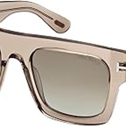 FAUSTO FT 0711 Transparent Brown/Green 53/20/145 unisex Sunglasses, Shiny Transparent Oyster / Gradient Brown Lenses, 53/20/145-image-43